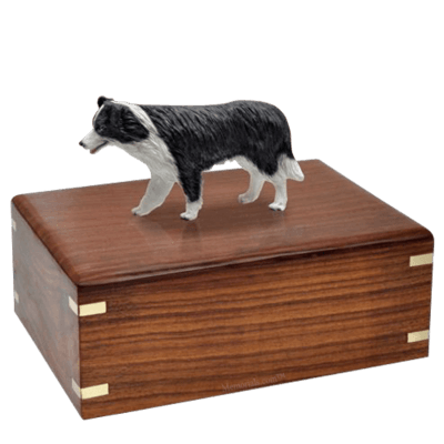 Standing Border Collie X-Large Doggy Urn